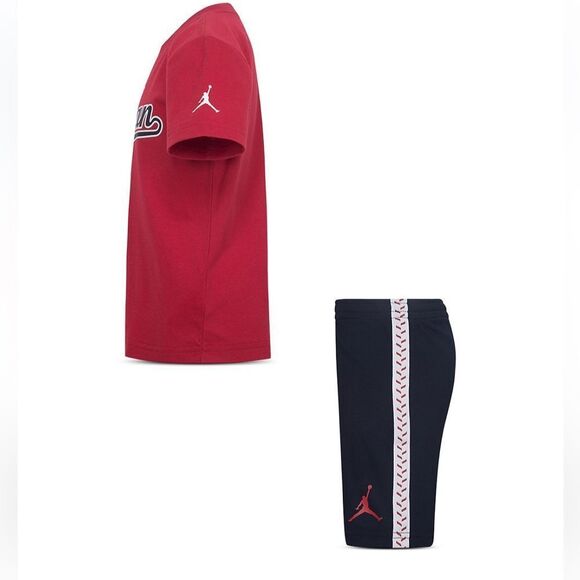 NWT Boys' MJ Flight Tee & Mesh Shorts Set - Picture 8 of 13